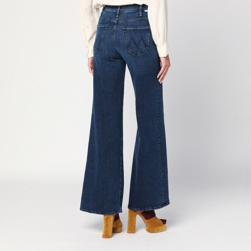 MOTHER The Hustler Roller Wide-Leg Palazzo Jeans