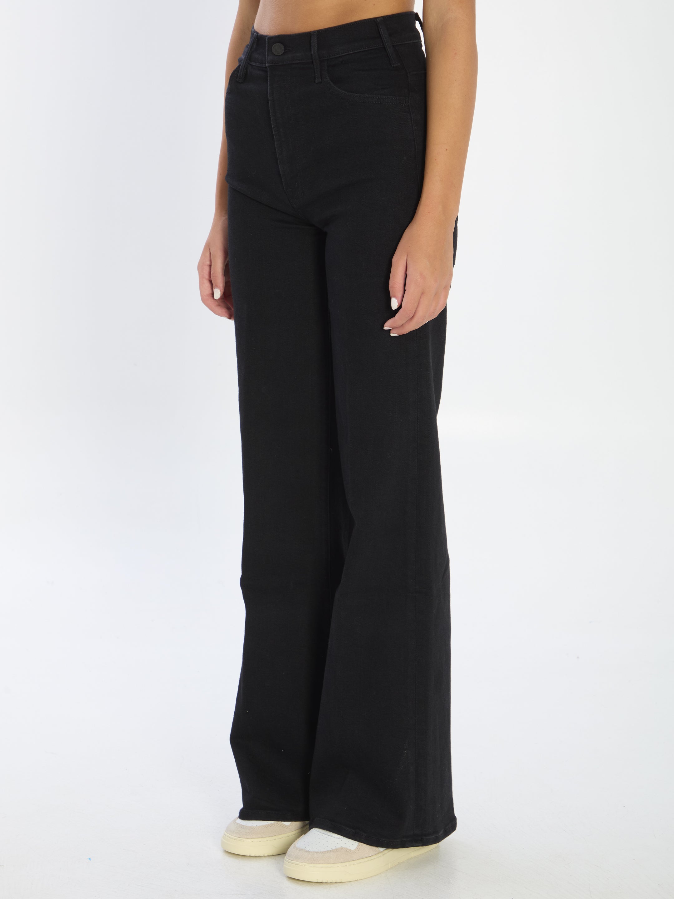 MOTHER High-Rise Wide-Leg Roller Sneak Denim Jeans - Size 26