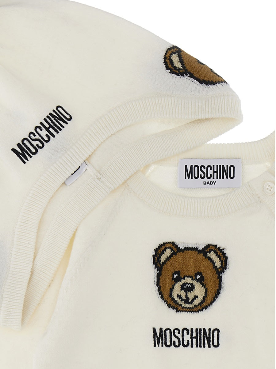 MOSCHINO Unisex Mini T-Shirt, Pants & Shirt Set