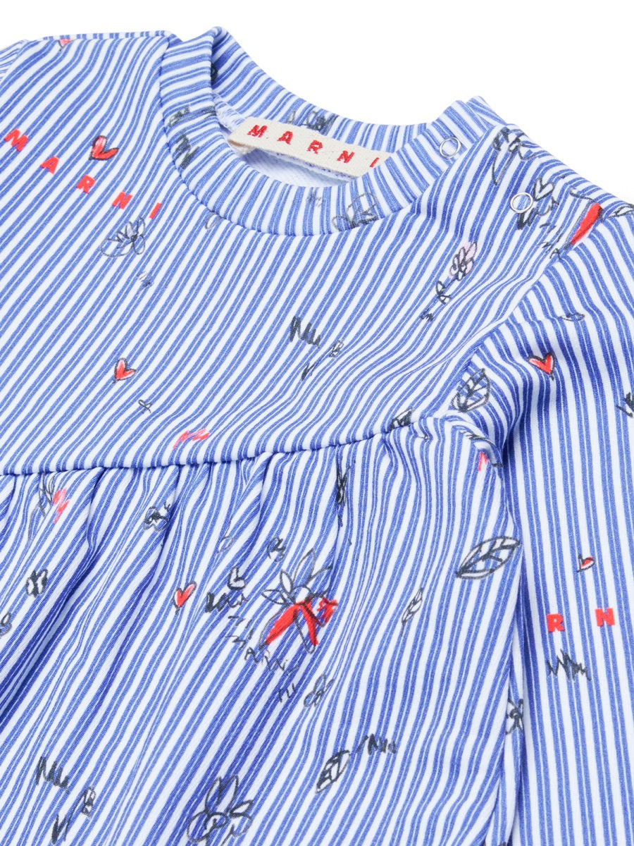 MARNI Mini Cotton Dress for Baby Girls - FW24 Collection