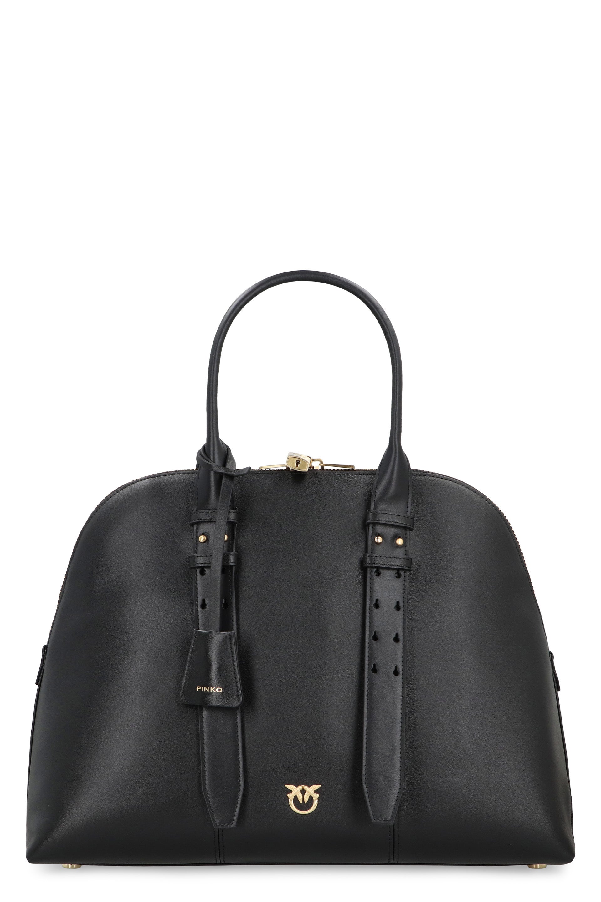 PINKO Maxi Leather Bowling Handbag - Perfect for Every Occasion