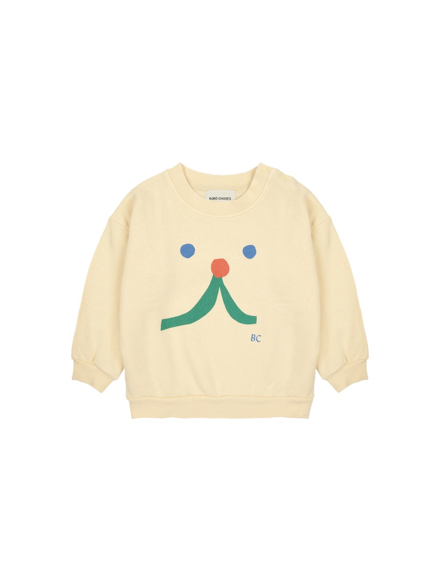 BOBO CHOSES Mini Funny Face Sweatshirt for Babies