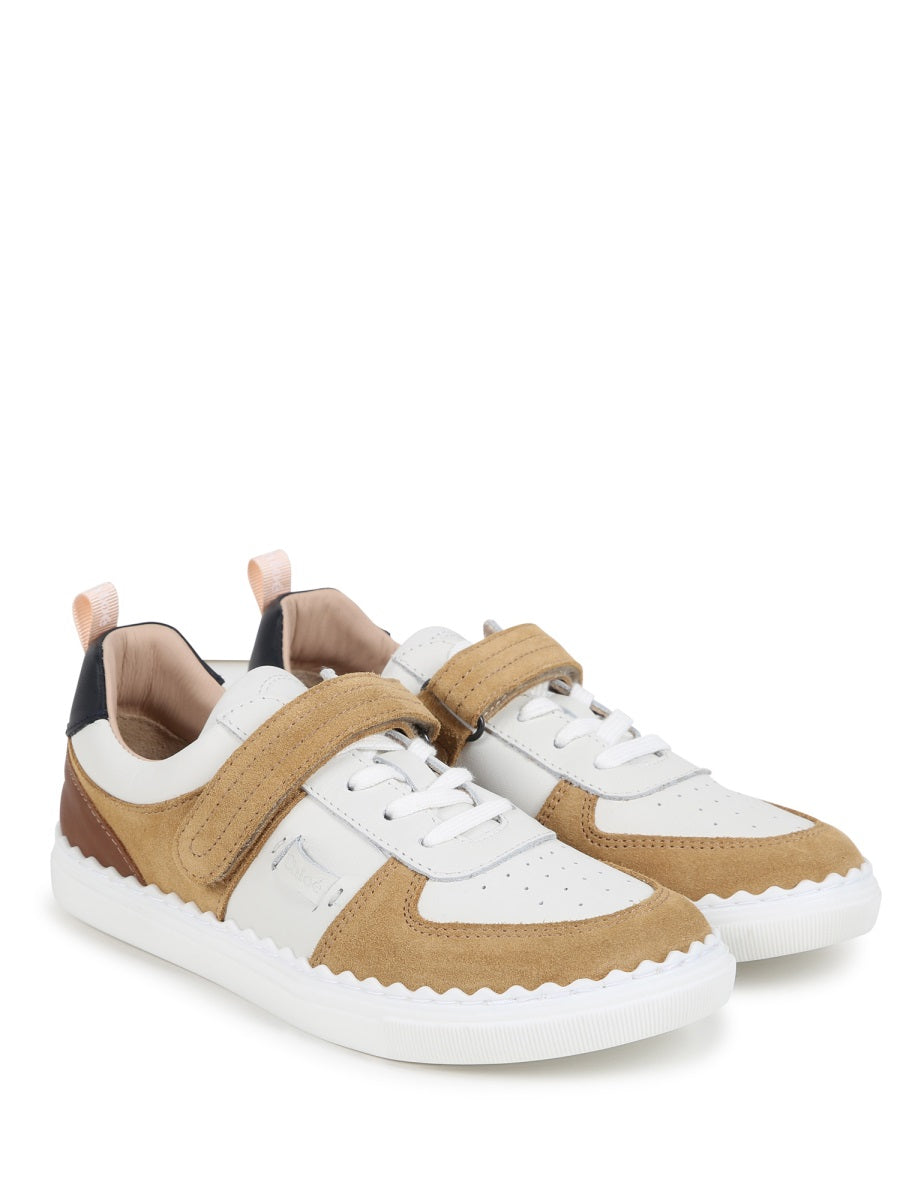 CHLOÉ Chic Leather Sneakers for Girls