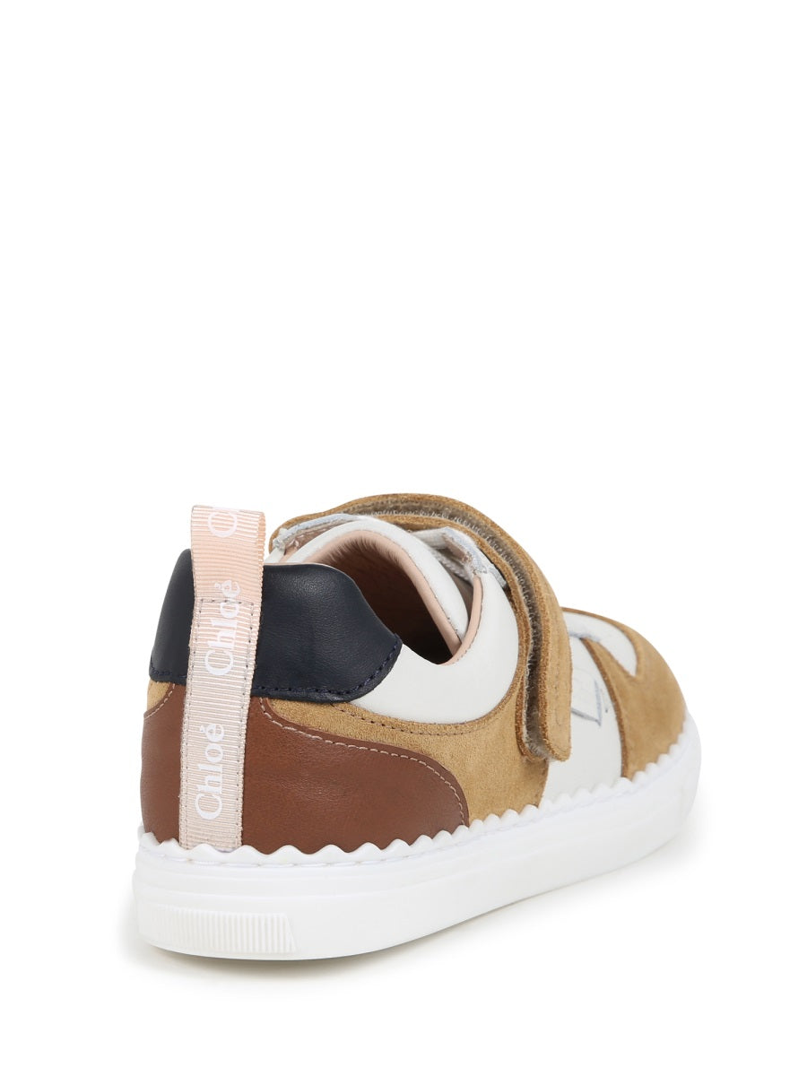 CHLOÉ Chic Leather Sneakers for Girls