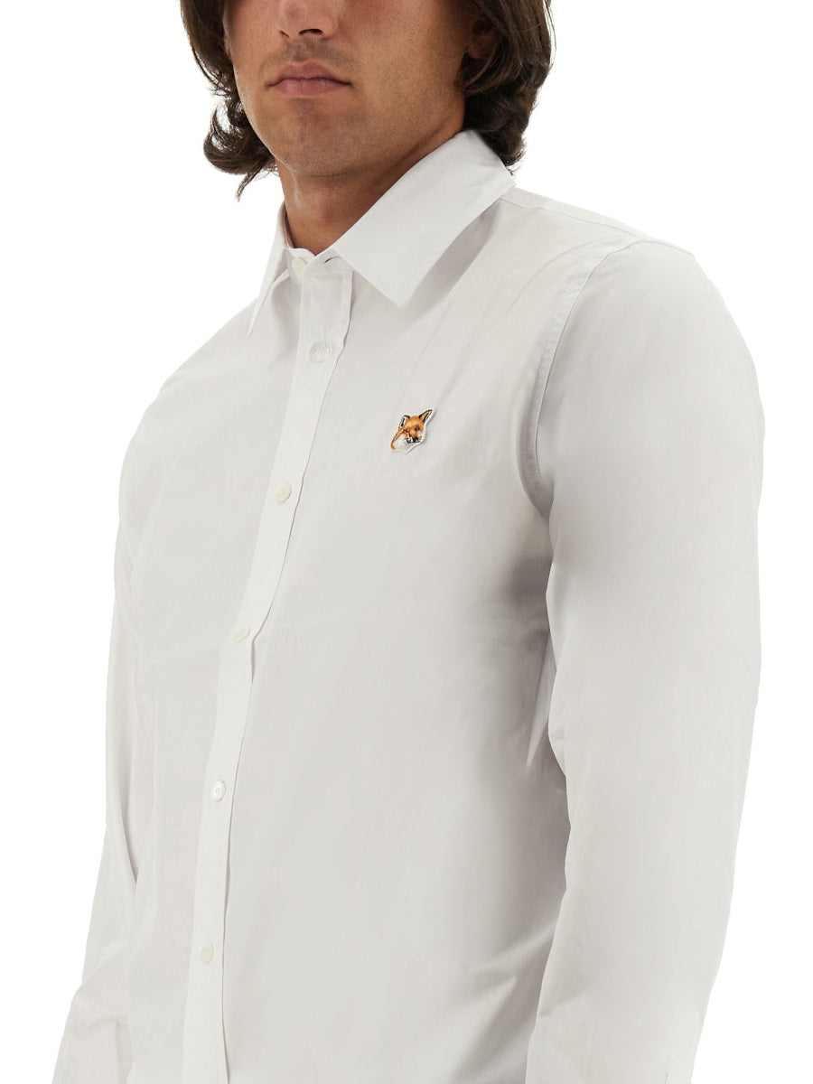 MAISON KITSUNÉ Fox Patch Shirt - Regular Fit