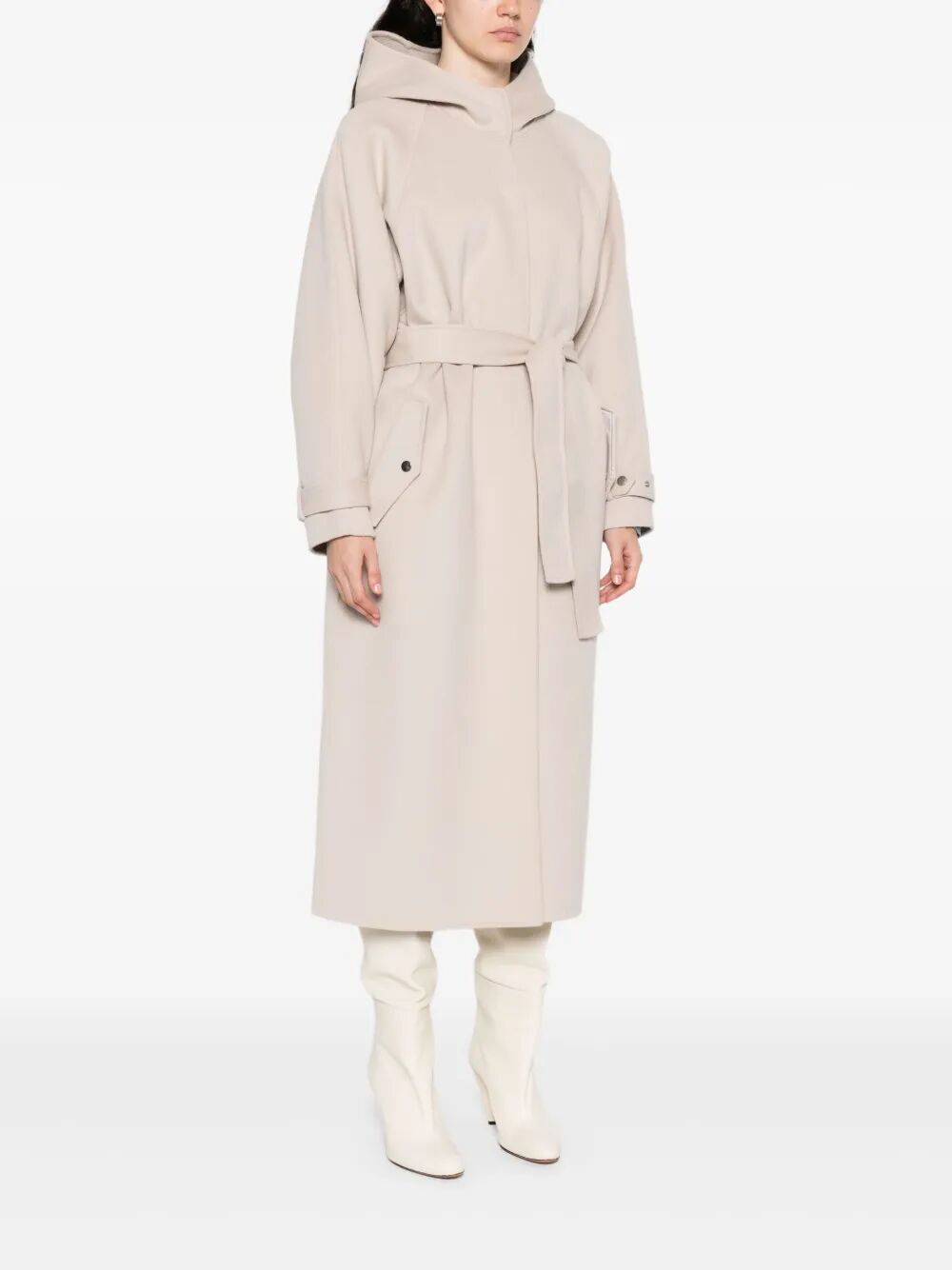 PINKO Belted Wool Blend Jacket for Women