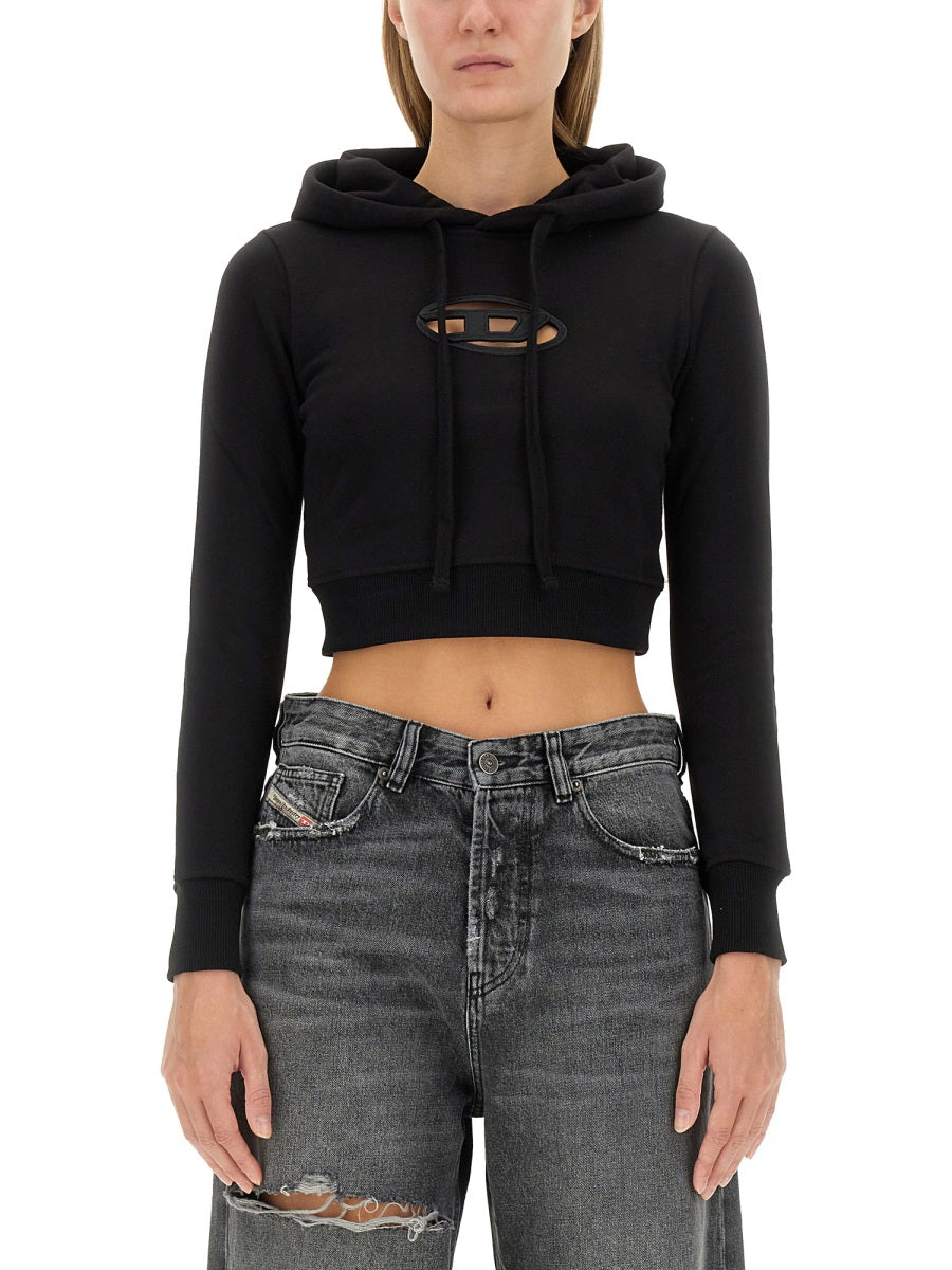 DIESEL Cropped Mini Sweatshirt for Women