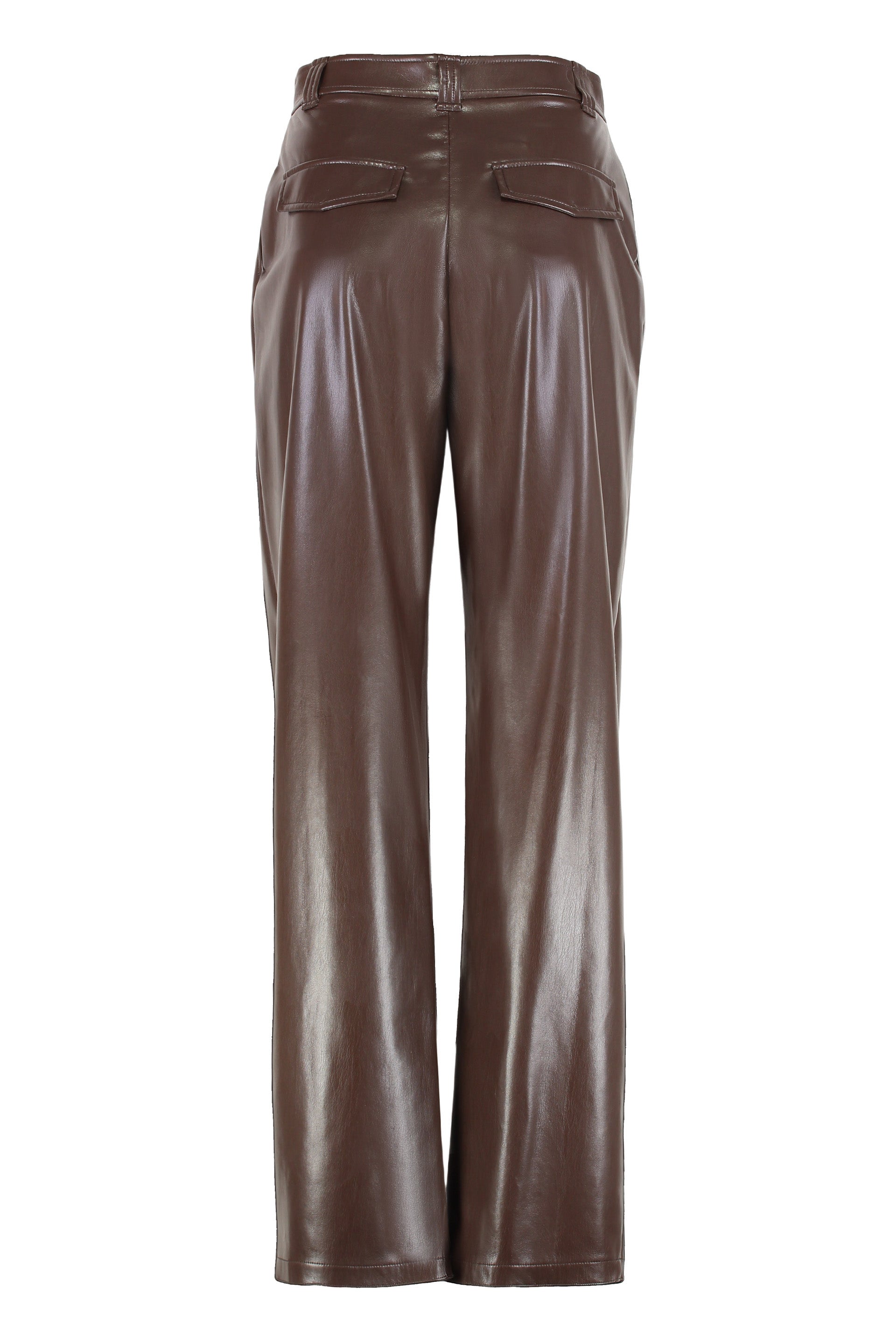 PINKO Faux Leather Balloon-Fit Trousers