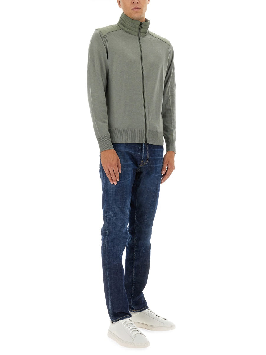 BELSTAFF Men's Kelby Cardigan with Zipper - Size L