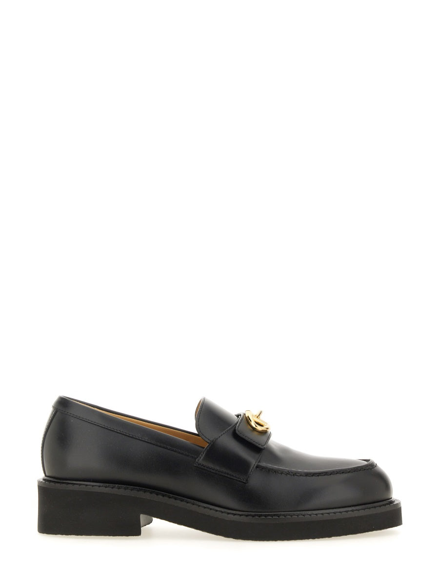 VALENTINO GARAVANI 40MM Calfskin Vlogo Locker Loafer