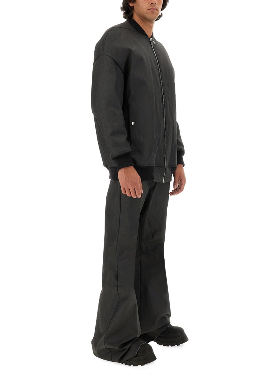 RICK OWENS Regular Fit Bomber Jacket with Zip - Size 50