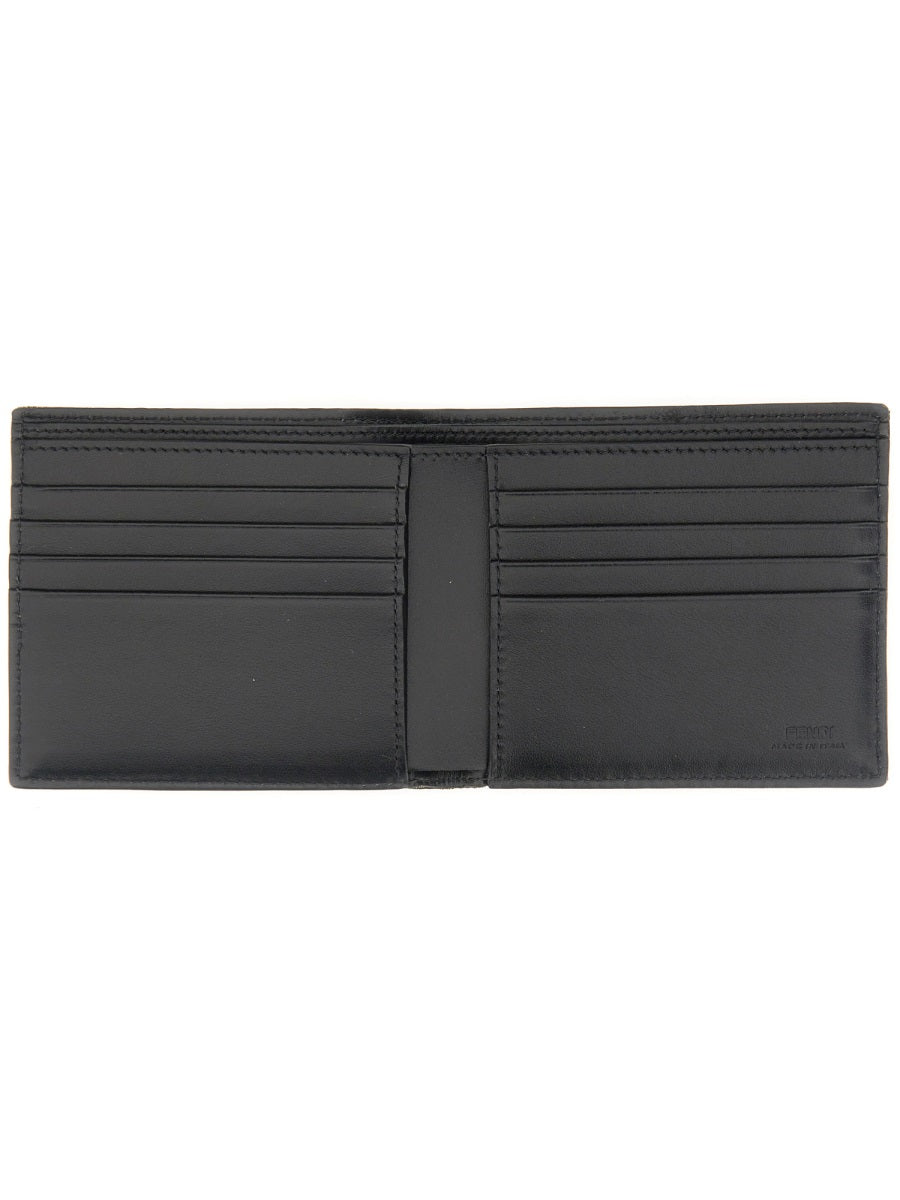 FENDI Mini Bifold Wallet in Soft Fabric - 9.6 CM X 10.5 CM X 1.5 CM