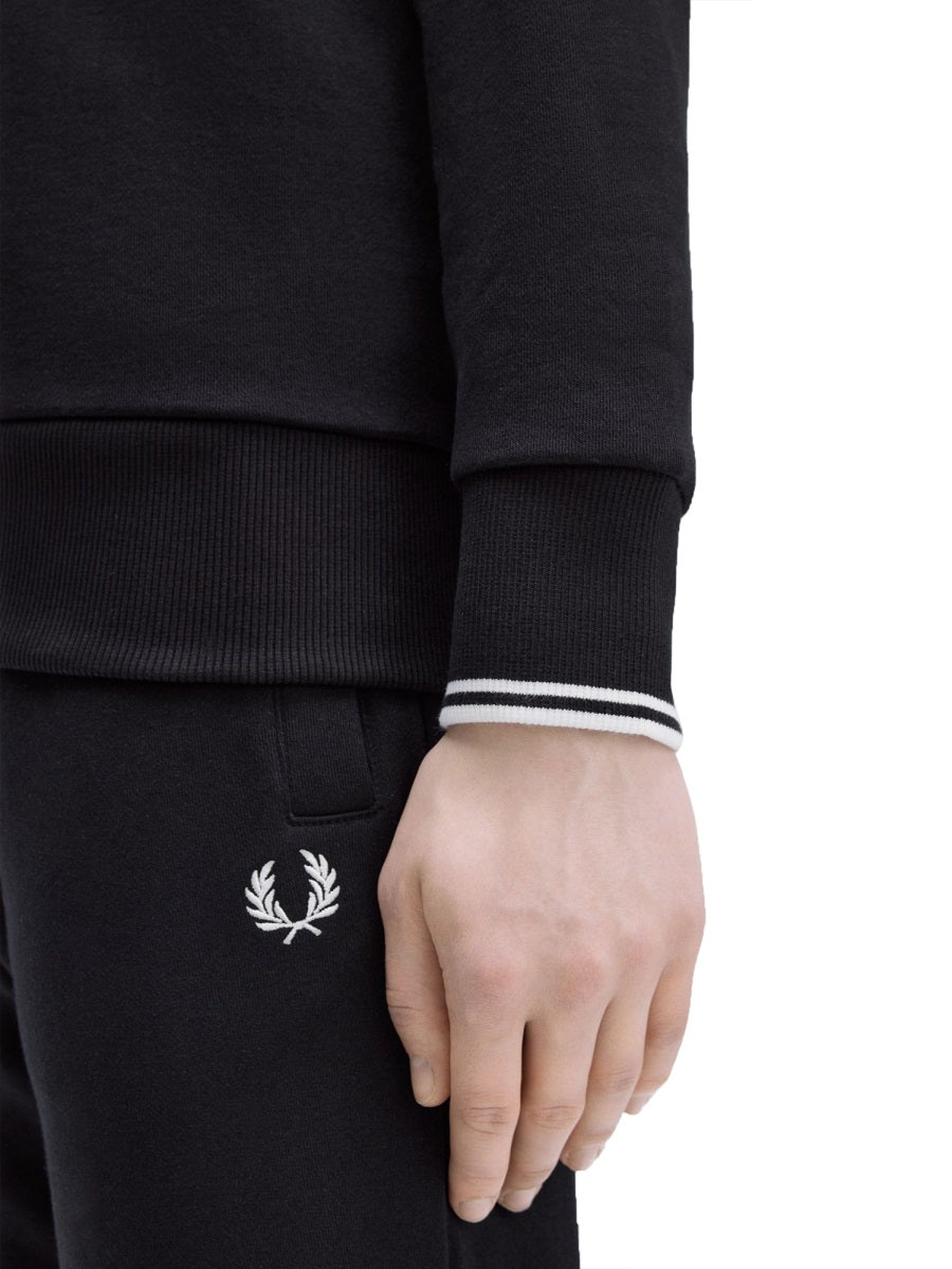 FRED PERRY Logo Embroidered Sweatshirt for Men - FW24 Collection