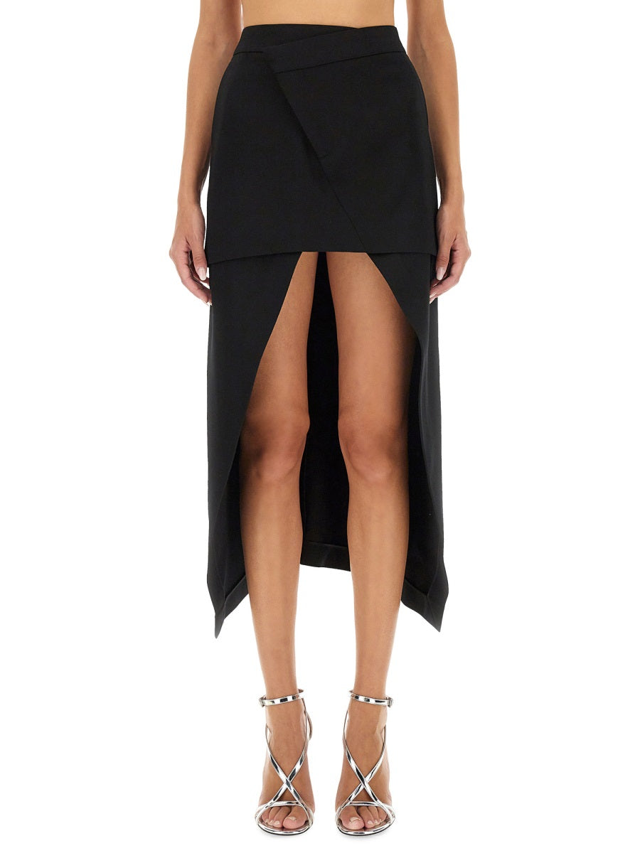 ALEXANDER McQUEEN Asymmetrical Mini Skirt - Size 40 IT