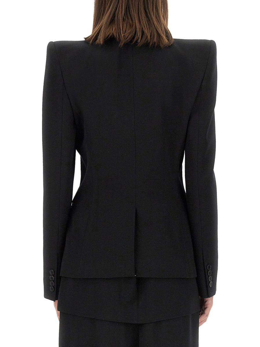 ALEXANDER McQUEEN Wool Jacket - Regular Fit, Size 40 IT