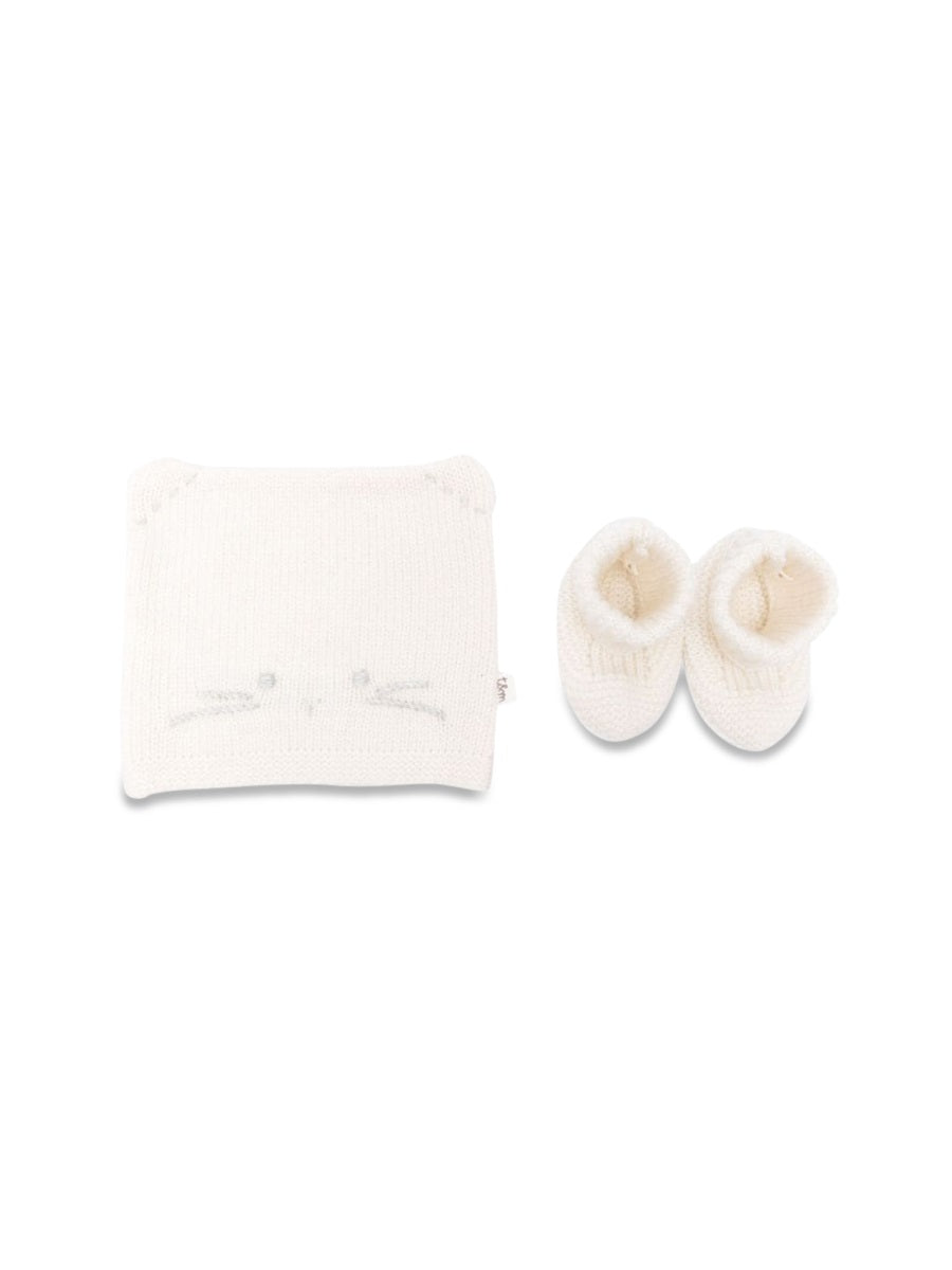 TEDDY & MINOU Mini Tricot Hat and Shoes Set