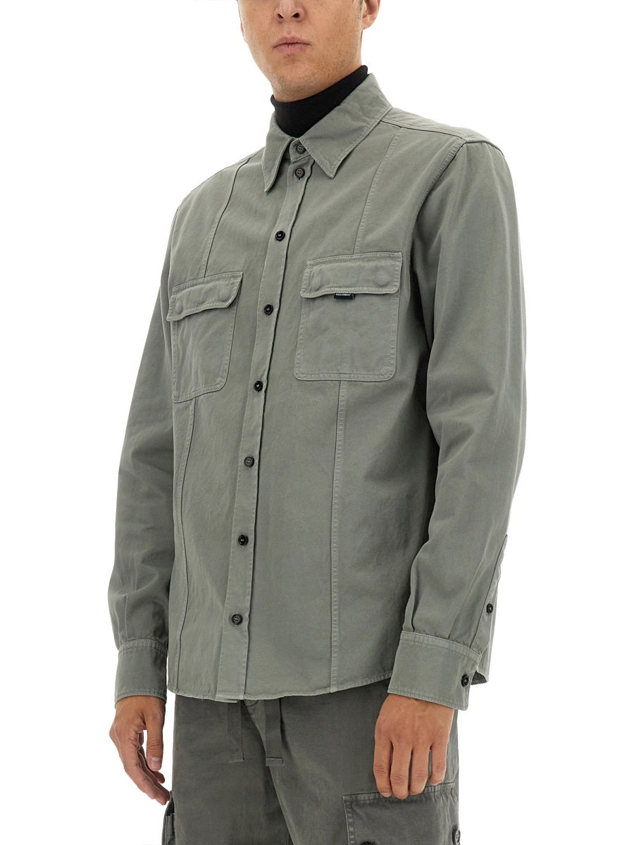 DOLCE & GABBANA Men's Over Shirt - Size 41