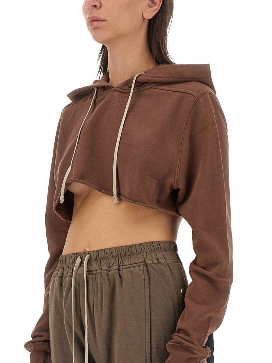 RICK OWENS DRKSHDW Mini Cropped Sweatshirt