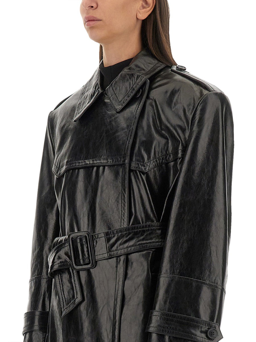 SPORTMAX ALFEO Women's Mini Leather Jacket - Size 40