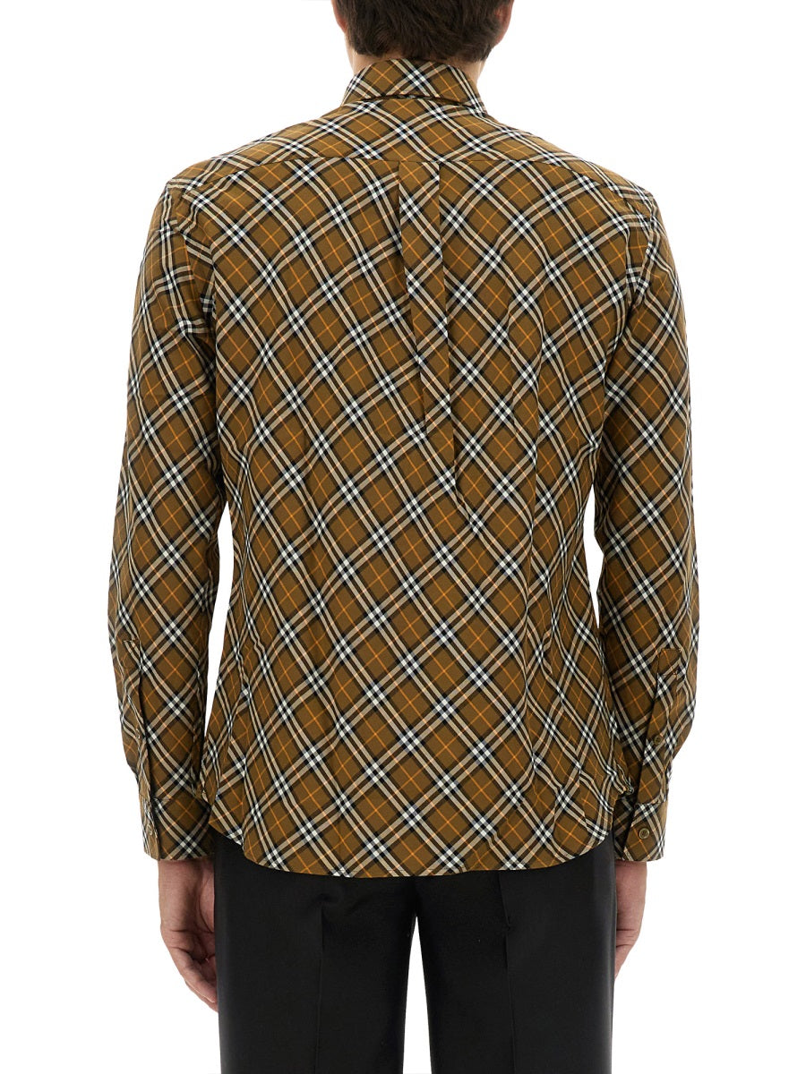 BURBERRY Classic Checked Button-Up Shirt - Size M