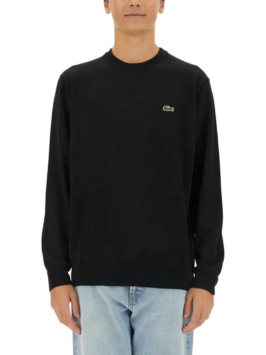 LACOSTE Logo Knit Sweater - Size L