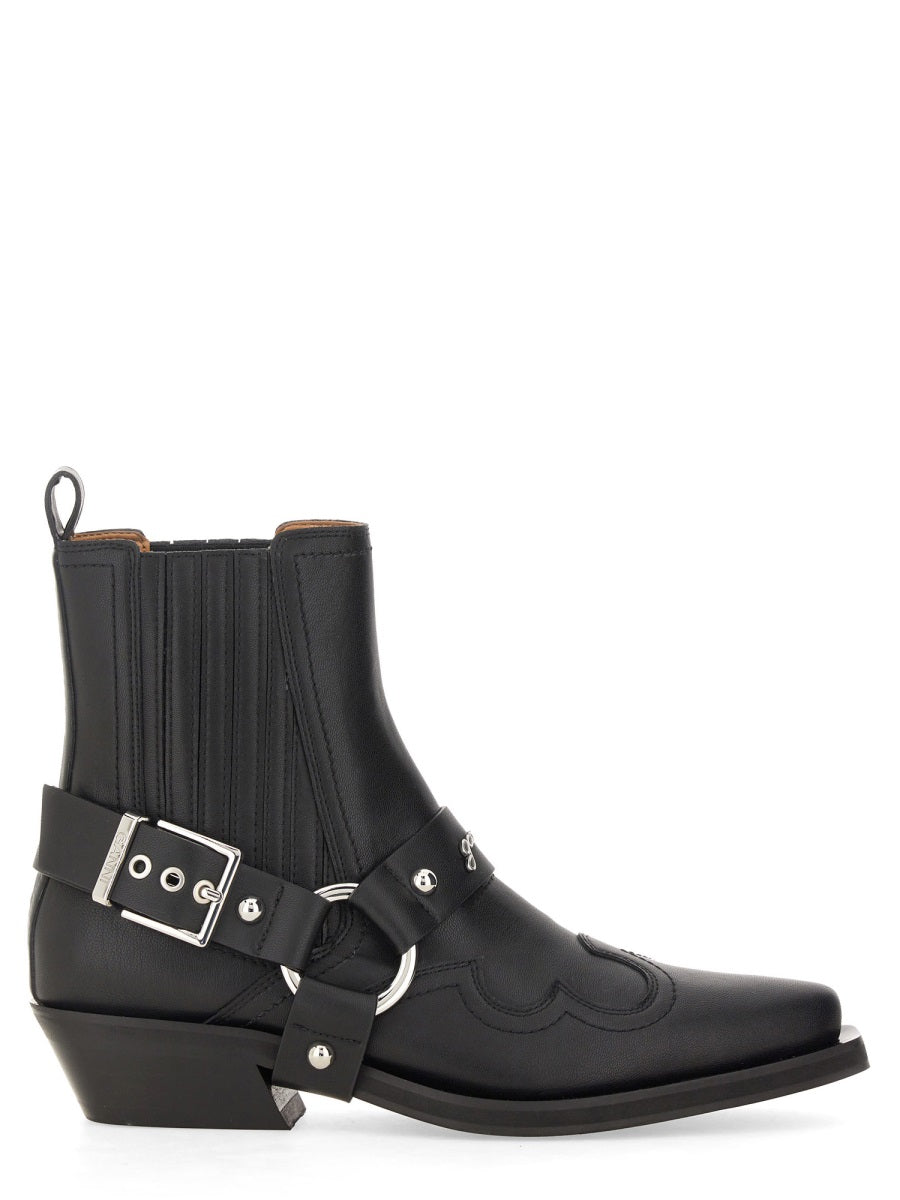 GANNI Western Fitted Chelsea Boots for Women