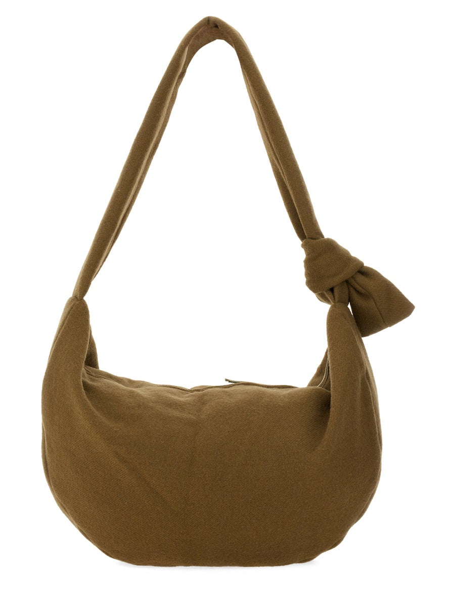 ALYSI Knot Detail Wool Handbag