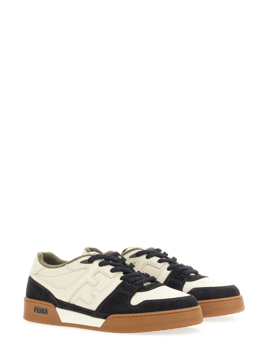 FENDI Low Top Leather Sneakers
