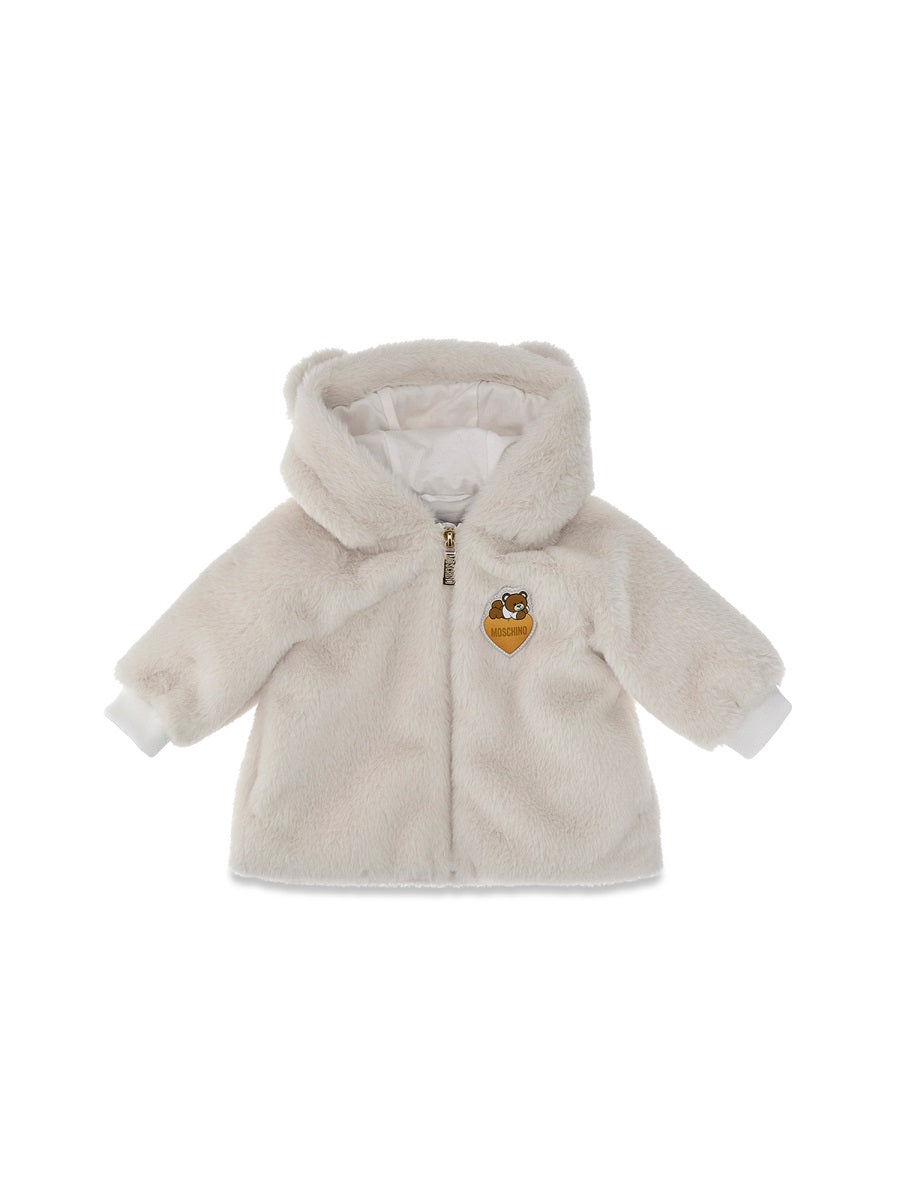 MOSCHINO Mini Teddy Bear Hooded Jacket for Girls