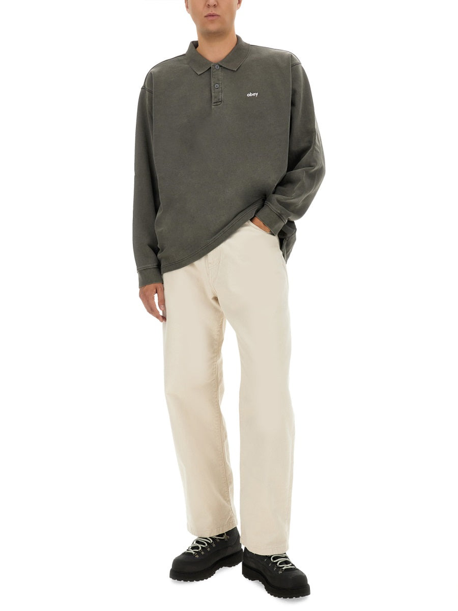 OBEY Classic Cotton Polo Shirt - Size L