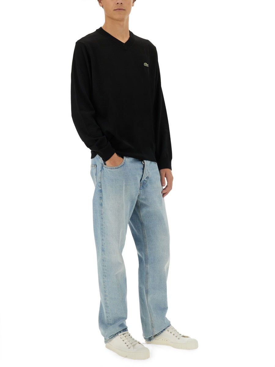 LACOSTE Regular Fit Logo Sweater - Size 4