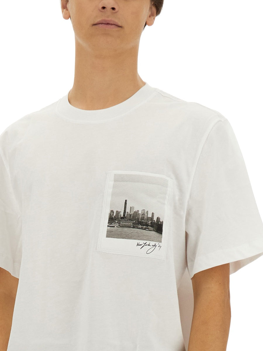 HELMUT LANG Skyline Graphic T-Shirt - Regular Fit - Size L