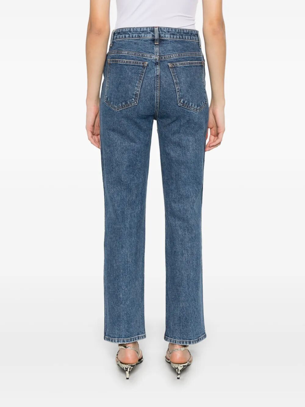 KHAITE Women's Mini High-Waisted Jeans