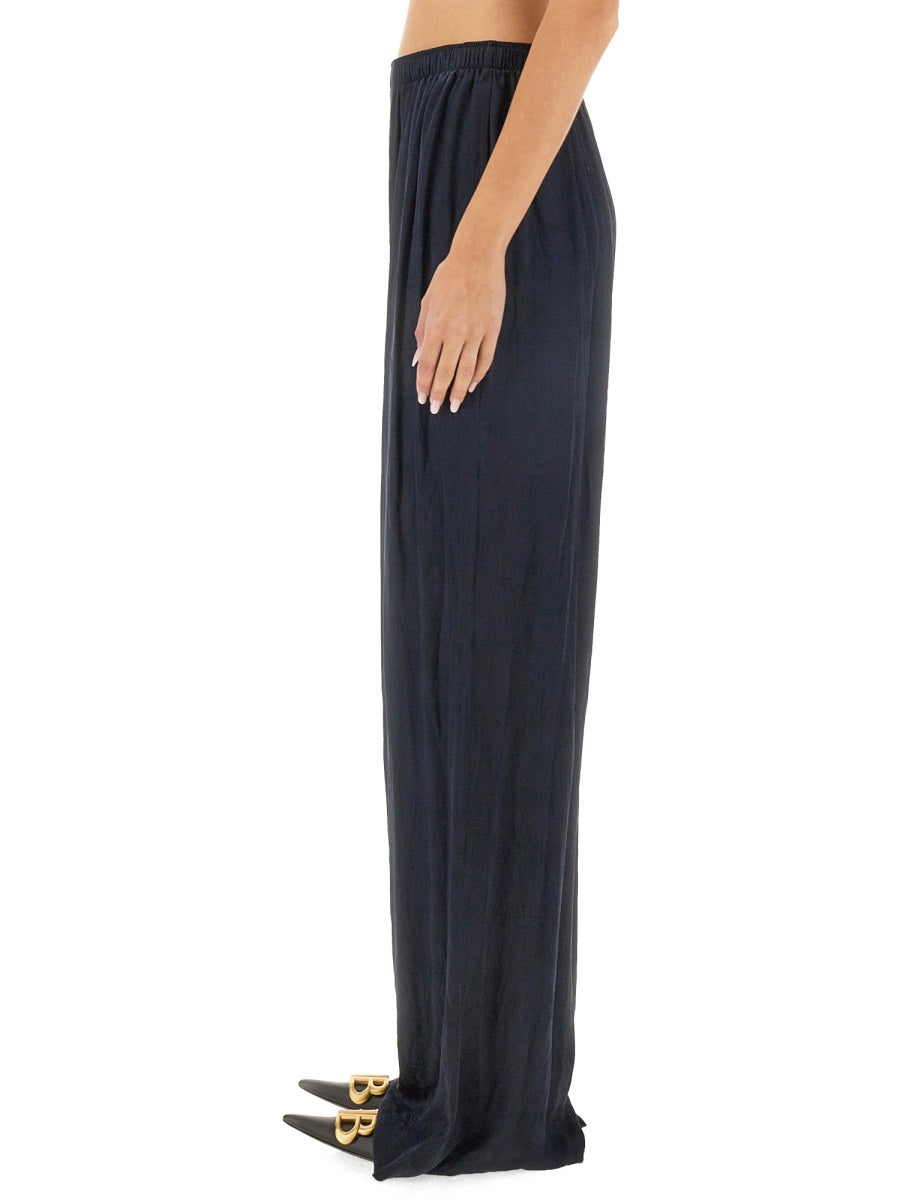 BALENCIAGA Oversized Silk Trousers in Size 36 IT