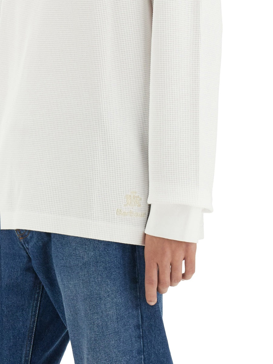 BARACUTA X BARBOUR Men's Mini Henley T-Shirt