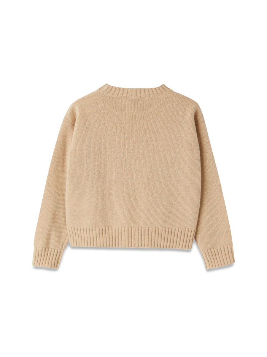 IL GUFO Girls' Mini Tricot Knit Sweatshirt