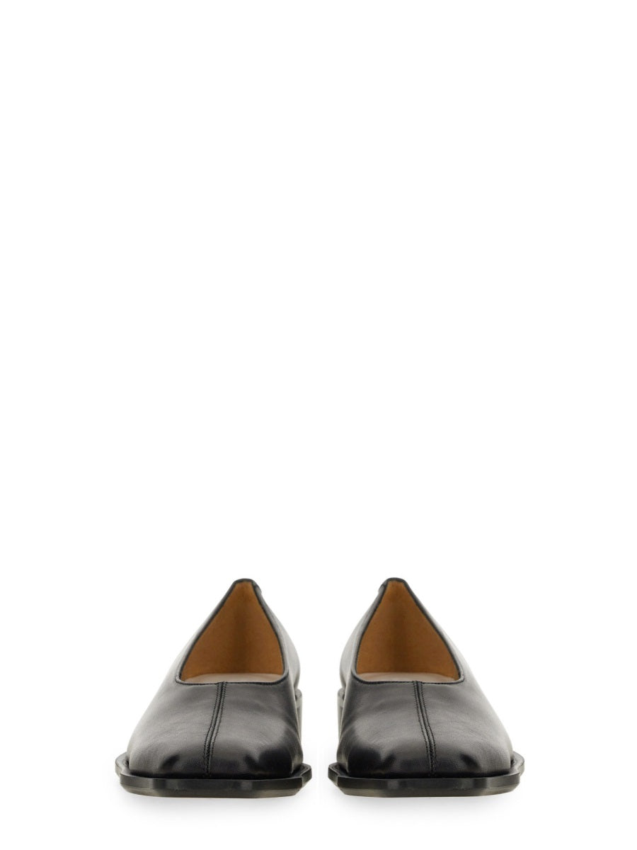 MM6 MAISON MARGIELA Leather Ballerina Flats for Women - FW24
