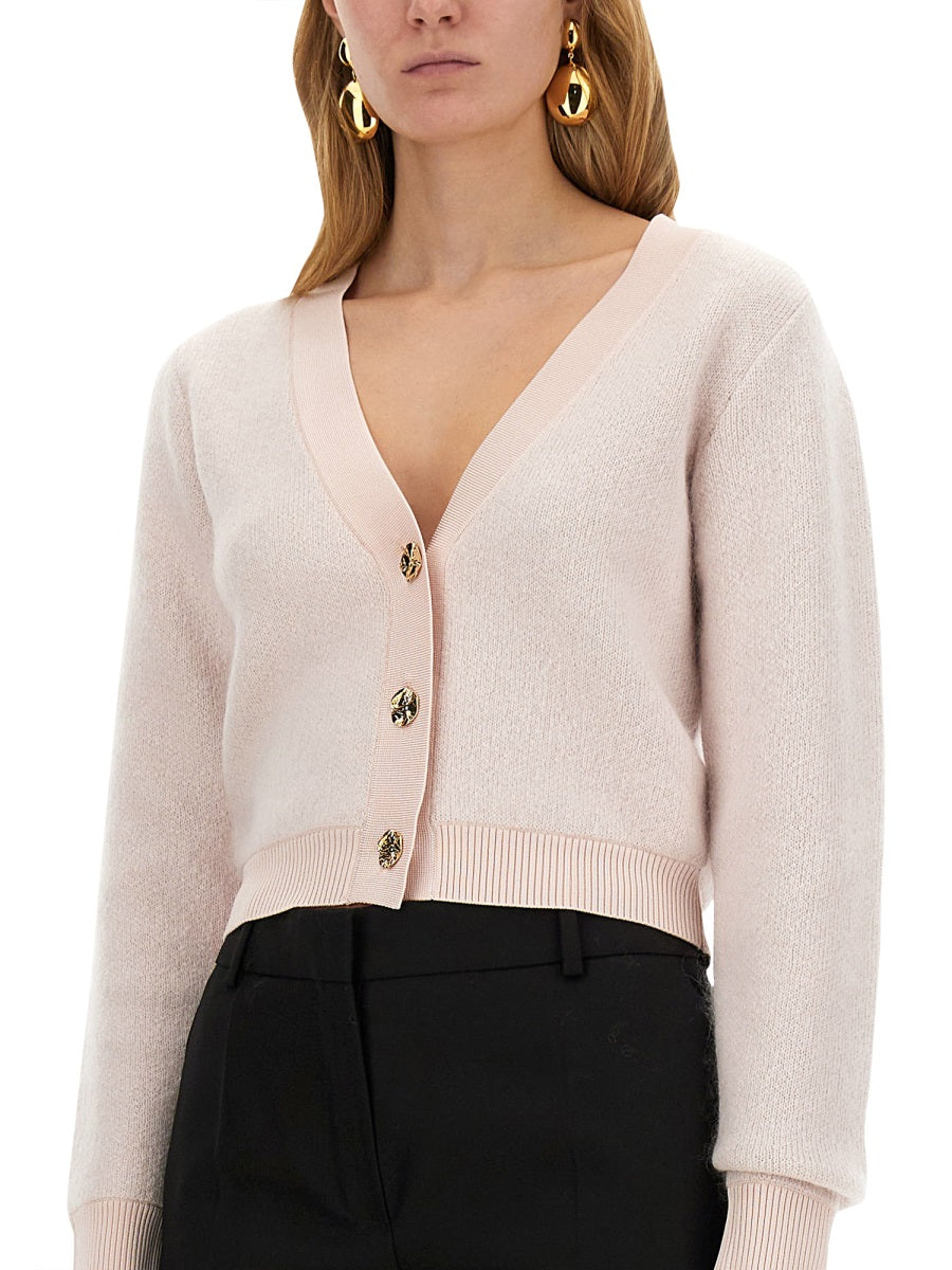 NINA RICCI Regular Fit Mohair Cardigan (Size S)