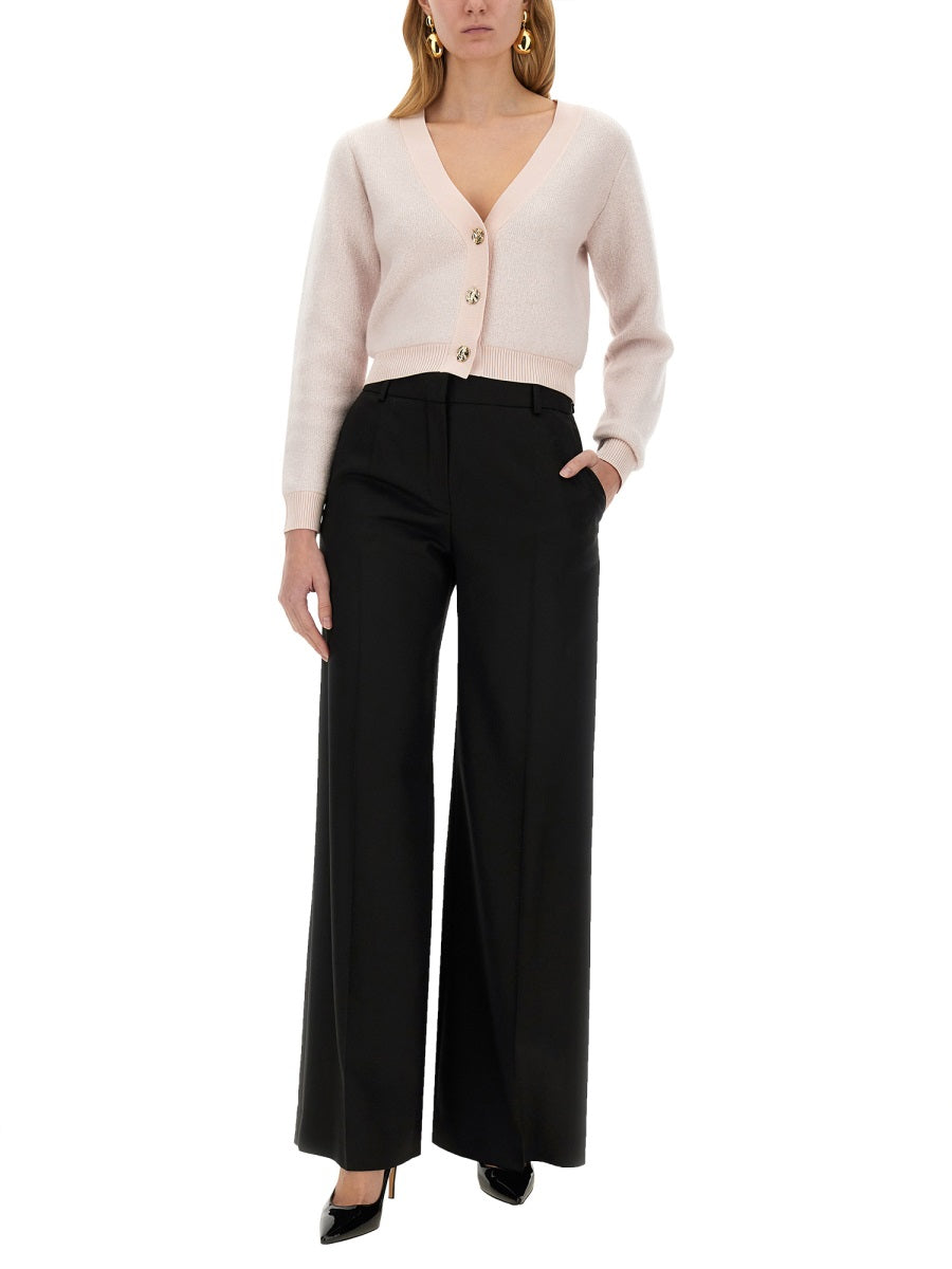 NINA RICCI Regular Fit Mohair Cardigan (Size S)