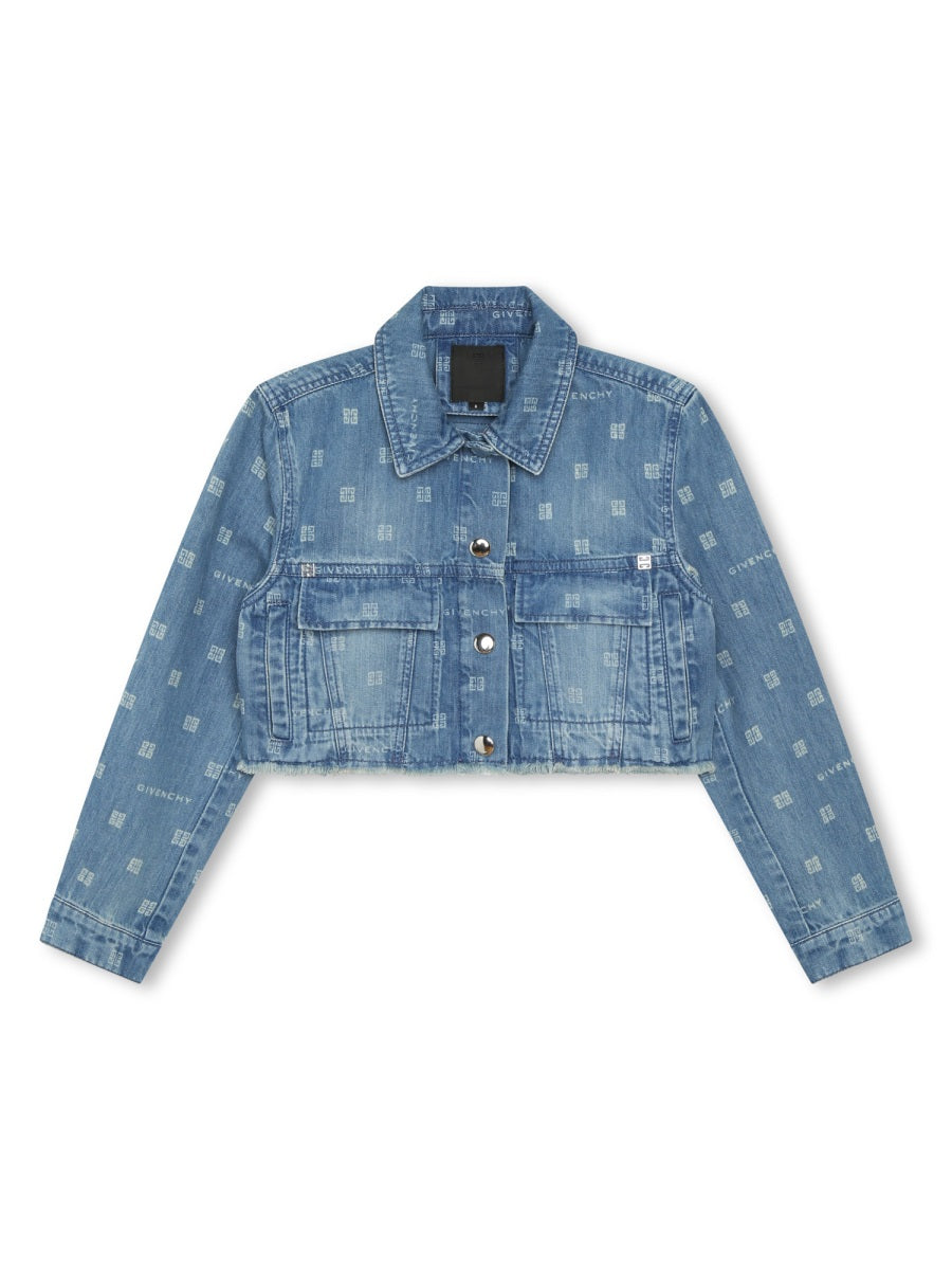 GIVENCHY Classic Denim Jacket for Girls