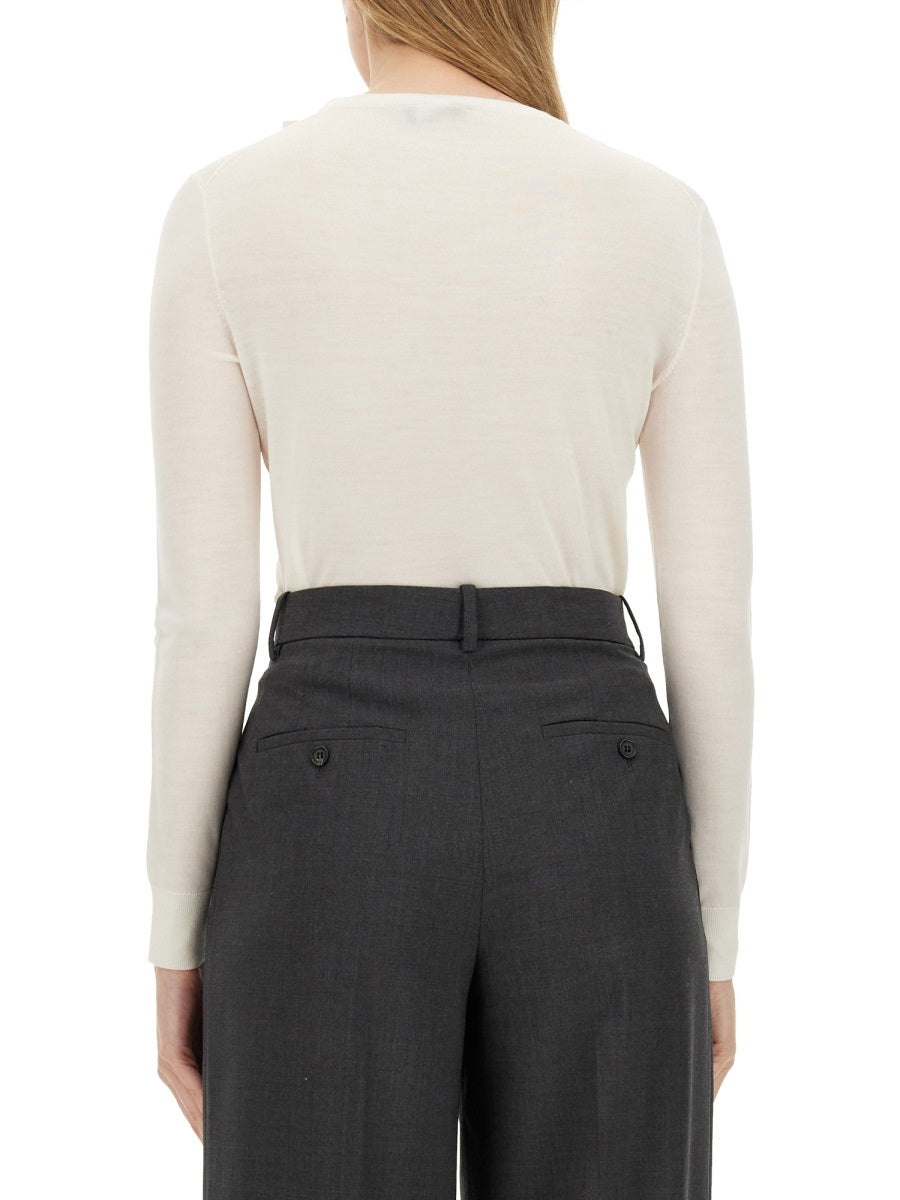 THEORY Slim Fit Wool Shirt - Women