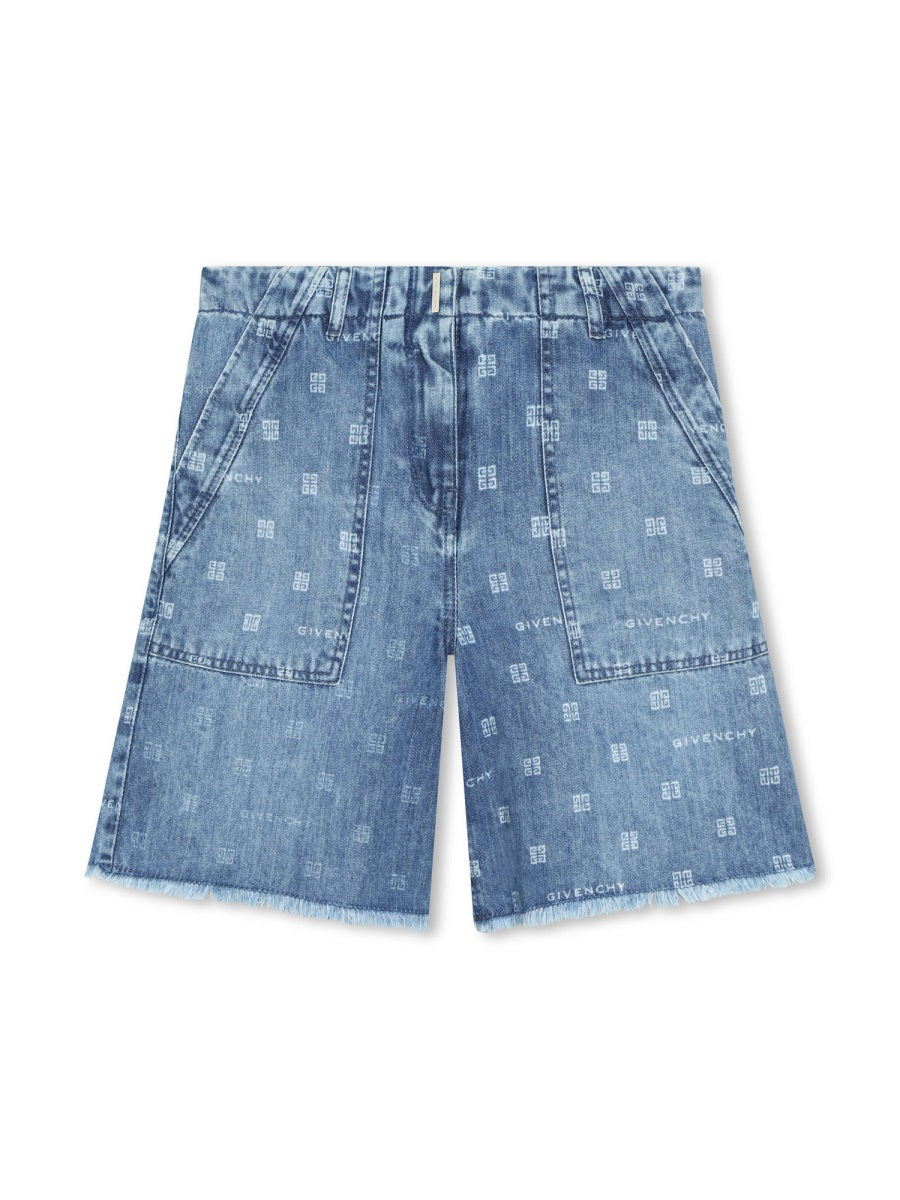 GIVENCHY Girls' Mini Denim Bermuda Shorts