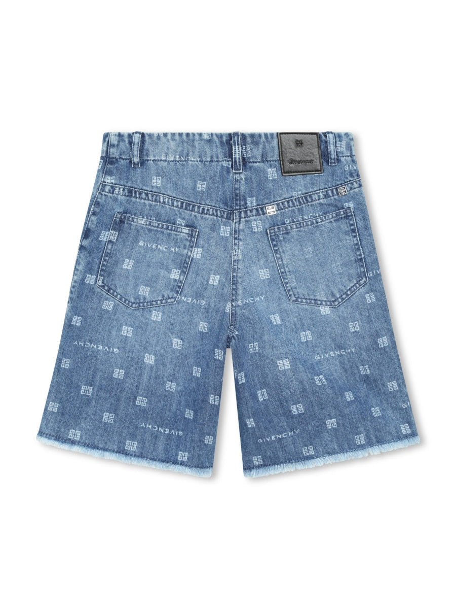GIVENCHY Girls' Mini Denim Bermuda Shorts
