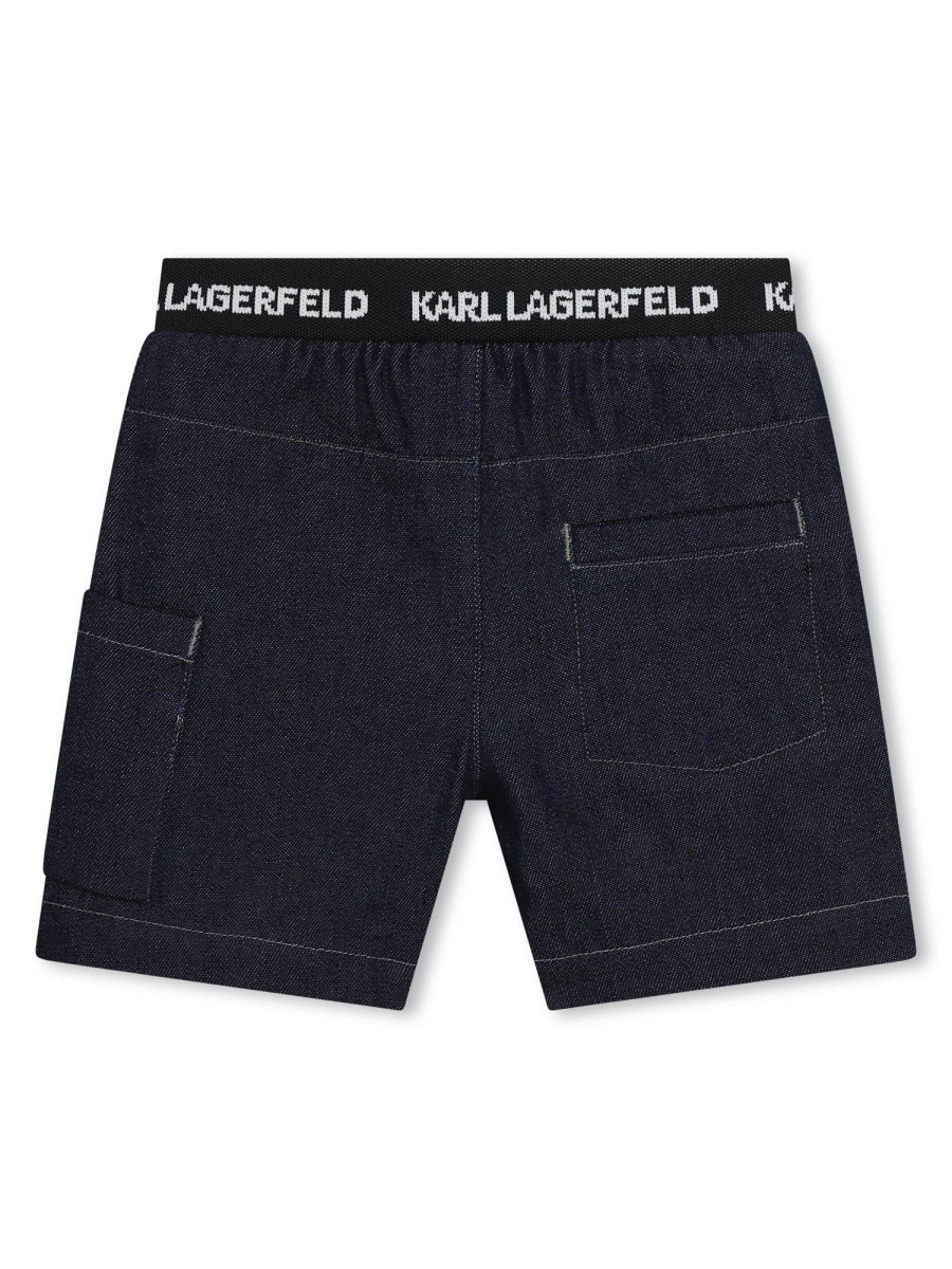 KARL LAGERFELD Kids' Mini Tee Shirt and Shorts Set