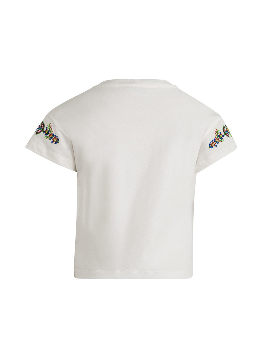 ETRO Girls' 100% Cotton Stylish T-Shirt for SS24