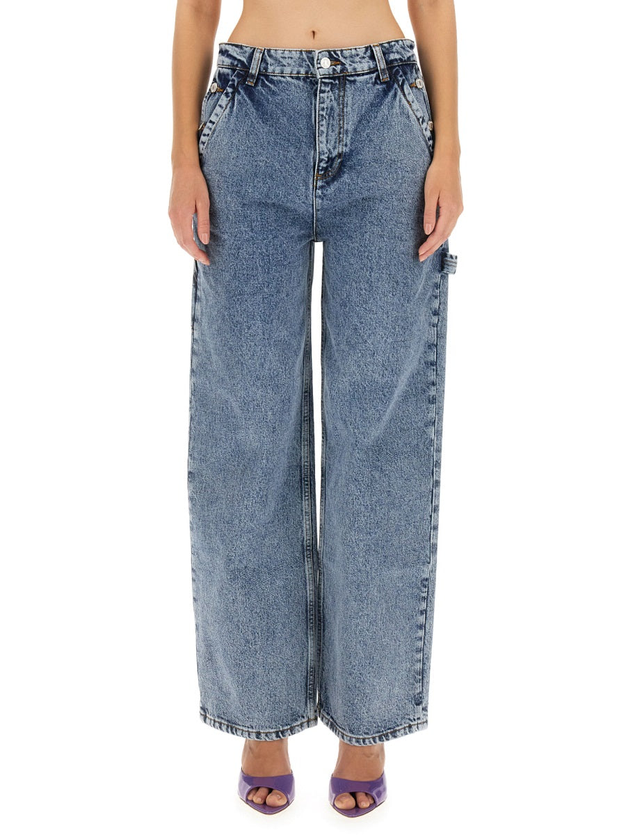 MOSCHINO JEANS WIDE LEG Jeans for Women - Fall 2025 Collection