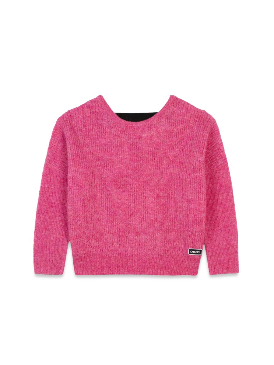 DKNY Girls' Cozy Mini Pull-Over Sweater