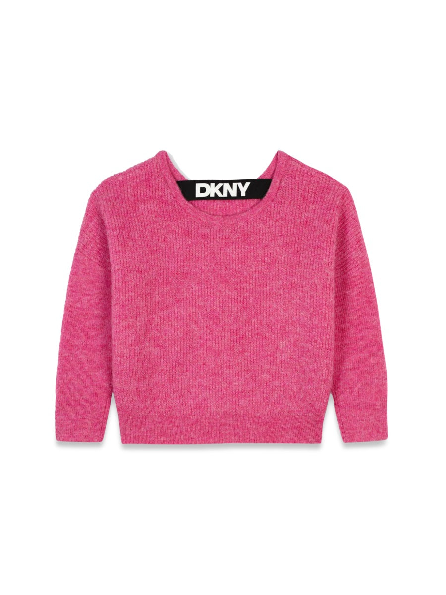 DKNY Girls' Cozy Mini Pull-Over Sweater
