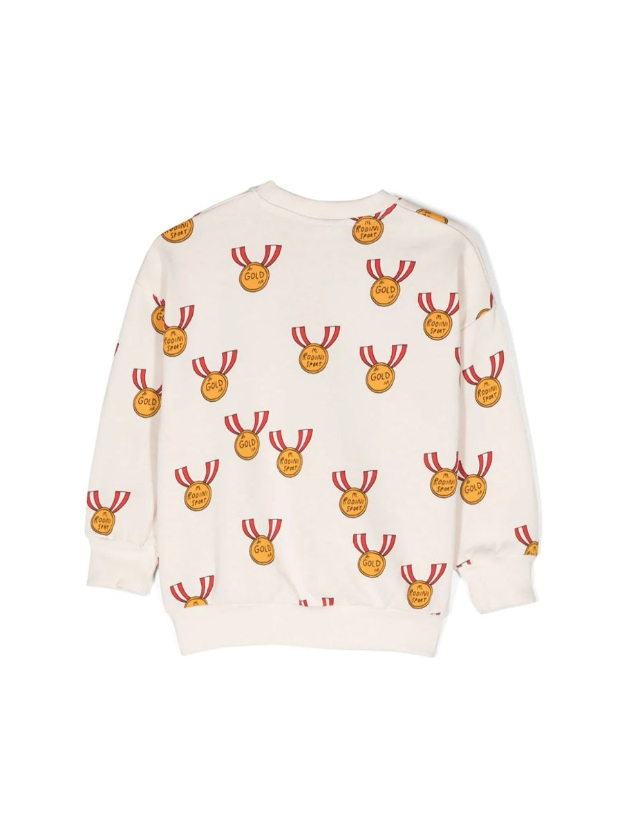 MINI RODINI Mini Medals AOP Sweatshirt for Little Ones