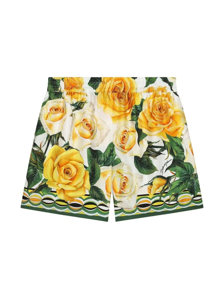 DOLCE & GABBANA Girls' Mini Silk Shorts